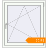 Pricing Tilt-and-Turn 865x940 mm KORSA STANDARD (Euro 70) RAL 9016 Traffic white two-sided. Price: ₴5,211.08