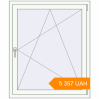 Pricing Tilt-and-Turn 1000x1200 mm KORSA ENERGY-SAVING (SYNEGO MD) RAL 9016 Traffic white two-sided. Price: 5 357.08 UAH