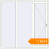 Pricing Tilt-and-Turn 1800x1800 mm KORSA BRILLANT RAL 9016 Traffic white two-sided. Price: ₴10,863.25