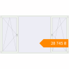 Pricing Tilt-and-Turn 3510x1960 mm KORSA ENERGY-SAVING (SYNEGO MD) RAL 9016 Traffic white two-sided. Price: ₴28,745.14