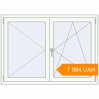 Pricing Tilt-and-Turn 1400x1000 mm KORSA ENERGY-SAVING (SYNEGO MD) RAL 9016 Traffic white two-sided. Price: 7 983.96 UAH