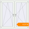 Pricing Tilt-and-Turn 1330x1330 mm KORSA BASE (Euro-Design 60) RAL 9016 Traffic white two-sided. Price: ₴8,216.90