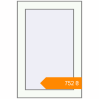 Pricing Tilt-and-Turn 400x600 mm KORSA BASE (Euro-Design 60) RAL 9016 Traffic white two-sided. Price: ₴751.68