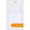 Pricing Tilt-and-Turn 760x1355 mm KORSA BASE (Euro-Design 60) RAL 9016 Traffic white two-sided. Price: ₴4,161.41
