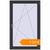 Pricing Tilt-and-Turn 1000x1600 mm KORSA BASE (Euro-Design 60) ANTHRACITE_GREY_GLATT two-sided. Price: ₴9,282.57