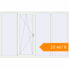 Pricing Tilt-and-Turn 2655x1780 mm KORSA BRILLANT RAL 9016 Traffic white two-sided. Price: ₴20,466.96
