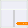 Pricing Tilt-and-Turn 1500x1500 mm KORSA BRILLANT RAL 9016 Traffic white two-sided. Price: €174.70
