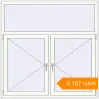 Pricing Tilt-and-Turn 1500x1500 mm KORSA BRILLANT RAL 9016 Traffic white two-sided. Price: 9 167.34 UAH