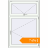Pricing Tilt-and-Turn 1000x1500 mm KORSA BASE (Euro-Design 60) RAL 9016 Traffic white two-sided. Price: ₴7,675.63