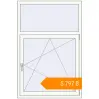 Pricing Tilt-and-Turn 1000x1500 mm KORSA BASE (Euro-Design 60) RAL 9016 Traffic white two-sided. Price: ₴5,797.00