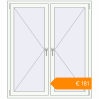 Pricing Tilt-and-Turn 1300x1500 mm KORSA BASE (Euro-Design 60) RAL 9016 Traffic white two-sided. Price: €180.96