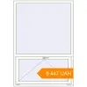 Pricing Tilt-and-Turn 1210x1730 mm KORSA STANDARD (Euro 70) RAL 9016 Traffic white two-sided. Price: ₴8,447.37
