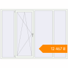 Pricing Tilt-and-Turn 2355x1750 mm KORSA BASE (Euro-Design 60) RAL 9016 Traffic white two-sided. Price: ₴12,466.91
