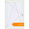 Pricing Tilt-and-Turn 1000x1500 mm KORSA STANDARD (Euro 70) RAL 9016 Traffic white two-sided. Price: €216.53