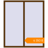 Pricing Tilt-and-Turn 1300x1500 mm KORSA BASE (Euro-Design 60) WALNUT two-sided. Price: ₴6,349.86