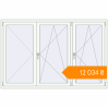 Pricing Tilt-and-Turn 1990x1290 mm KORSA BASE (Euro-Design 60) RAL 9016 Traffic white two-sided. Price: ₴12,034.06