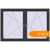 Pricing Tilt-and-Turn 1800x1200 mm KORSA STANDARD (Euro 70) ANTHRACITE_GREY_GLATT two-sided. Price: ₴12,322.57