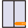 Pricing Tilt-and-Turn 1300x1500 mm KORSA BASE (Euro-Design 60) BLACK_BROWN two-sided. Price: $177.19