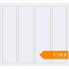 Pricing Tilt-and-Turn 2000x1800 mm KORSA BASE (Euro-Design 60) RAL 9016 Traffic white two-sided. Price: ₴8,737.65