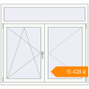 Pricing Tilt-and-Turn 1430x1320 mm KORSA ENERGY-SAVING (SYNEGO MD) RAL 9016 Traffic white two-sided. Price: ₴15,428.35