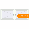 Pricing Tilt-and-Turn 1841x724 mm KORSA ENERGY-SAVING (SYNEGO MD) RAL 9016 Traffic white two-sided. Price: ₴10,468.76