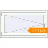 Pricing Tilt-and-Turn 1100x630 mm KORSA BASE (Euro-Design 60) RAL 9016 Traffic white two-sided. Price: 3 716.17 UAH