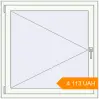 Pricing Tilt-and-Turn 1000x1000 mm KORSA STANDARD (Euro 70) RAL 9016 Traffic white two-sided. Price: ₴4,113.12