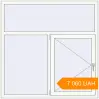 Pricing Tilt-and-Turn 1500x1500 mm KORSA STANDARD (Euro 70) RAL 9016 Traffic white two-sided. Price: ₴7,060.00