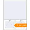 Pricing Tilt-and-Turn 1500x1900 mm KORSA BRILLANT RAL 9016 Traffic white two-sided. Price: 9 891.14 UAH