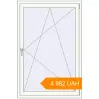 Pricing Tilt-and-Turn 1000x1500 mm KORSA BASE (Euro-Design 60) RAL 9016 Traffic white two-sided. Price: ₴4,981.50