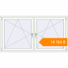 Pricing Tilt-and-Turn 1845x1000 mm KORSA ENERGY-SAVING (SYNEGO MD) RAL 9016 Traffic white two-sided. Price: ₴14,184.15
