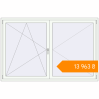 Pricing Tilt-and-Turn 2000x1300 mm KORSA STANDARD (Euro 70) RAL 9016 Traffic white two-sided. Price: ₴13,962.59