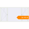 Pricing Tilt-and-Turn 3510x1800 mm KORSA ENERGY-SAVING (SYNEGO MD) RAL 9016 Traffic white two-sided. Price: ₴26,475.81