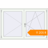 Pricing Tilt-and-Turn 1500x1000 mm KORSA ENERGY-SAVING (SYNEGO MD) RAL 9016 Traffic white two-sided. Price: ₴11,204.69