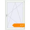 Pricing Tilt-and-Turn 1000x1500 mm KORSA BASE (Euro-Design 60) RAL 9016 Traffic white two-sided. Price: €127.39
