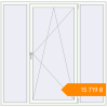 Pricing Tilt-and-Turn 1820x1800 mm KORSA BRILLANT RAL 9016 Traffic white two-sided. Price: ₴15,718.95