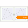 Pricing Tilt-and-Turn 1845x1000 mm KORSA ENERGY-SAVING (SYNEGO MD) RAL 9016 Traffic white two-sided. Price: $395.81