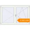 Pricing Tilt-and-Turn 1500x1000 mm KORSA ENERGY-SAVING (SYNEGO MD) RAL 9016 Traffic white two-sided. Price: 8 283.03 UAH