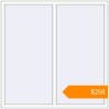Pricing Tilt-and-Turn 1550x1550 mm KORSA BRILLANT RAL 9016 Traffic white two-sided. Price: $257.50