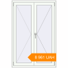 Pricing Tilt-and-Turn 1000x1500 mm KORSA STANDARD-RENOVATION (Euro 70) RAL 9016 Traffic white two-sided. Price: 8 961.33 UAH