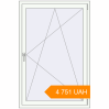 Pricing Tilt-and-Turn 1000x1500 mm KORSA STANDARD (Euro 70) RAL 9016 Traffic white two-sided. Price: 4 751.35 UAH