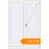 Pricing Tilt-and-Turn 1000x1500 mm KORSA BASE (Euro-Design 60) RAL 9016 Traffic white two-sided. Price: 121.59 EUR