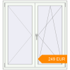 Pricing Tilt-and-Turn 1300x1390 mm KORSA ENERGY-SAVING (SYNEGO MD) RAL 9016 Traffic white two-sided. Price: 248.76 EUR
