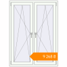 Pricing Tilt-and-Turn 1100x1500 mm KORSA STANDARD (Euro 70) RAL 9016 Traffic white two-sided. Price: ₴9,268.38