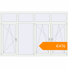 Pricing Tilt-and-Turn 2580x1695 mm KORSA BASE (Euro-Design 60) RAL 9016 Traffic white two-sided. Price: €475.78