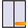 Pricing Tilt-and-Turn 1300x1500 mm KORSA BASE (Euro-Design 60) BLACK_BROWN two-sided. Price: ₴6,349.86