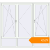 Pricing Tilt-and-Turn 1950x1800 mm KORSA ENERGY-SAVING (SYNEGO MD) RAL 9016 Traffic white two-sided. Price: €529.38