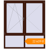 Pricing Tilt-and-Turn 1520x1770 mm KORSA BRILLANT BLACK_CHERRY two-sided. Price: ₴22,608.71