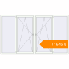 Pricing Tilt-and-Turn 2450x1430 mm KORSA STANDARD (Euro 70) RAL 9016 Traffic white two-sided. Price: ₴17,645.28