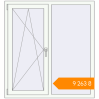 Pricing Tilt-and-Turn 1200x1300 mm KORSA ENERGY-SAVING (SYNEGO MD) RAL 9016 Traffic white two-sided. Price: ₴9,263.39
